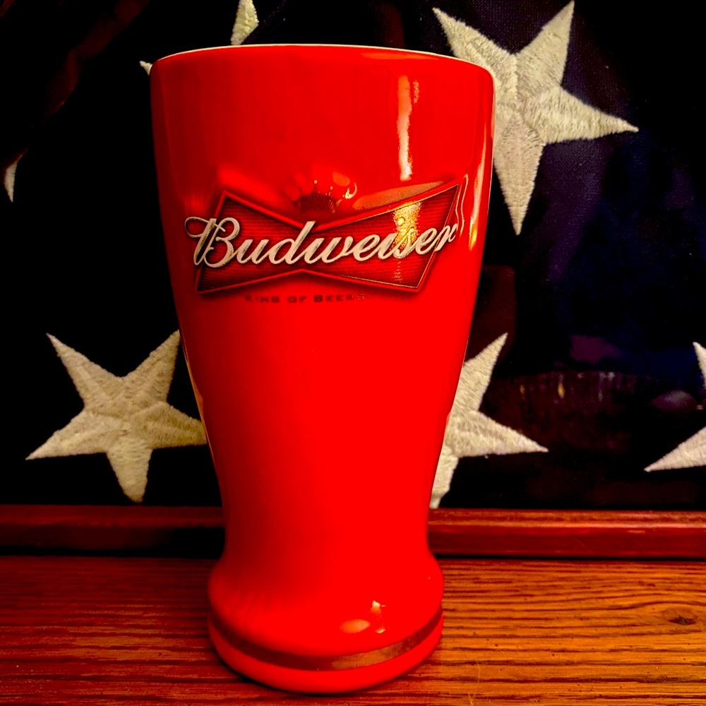 Budweiser 16oz Ceramic Pilsner!Officially licensed